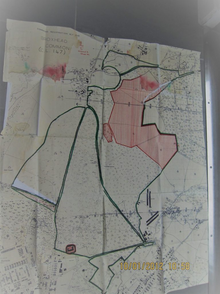 Broxhead Common Plan C annexed to Map 89