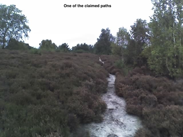 One of the claimed paths