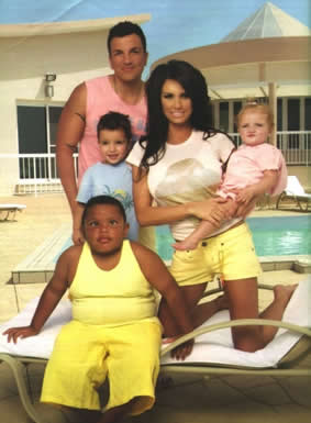 Katie Price & Peter Andre and family.