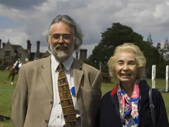 Roland with his mother in front of Borde Hill during the horse trials in 2005 (Photo by Tony Warr)