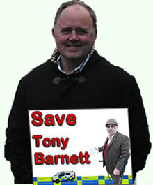 TONY BARNETT ARRESTED ON RIGHTS OF WAY CHARGE