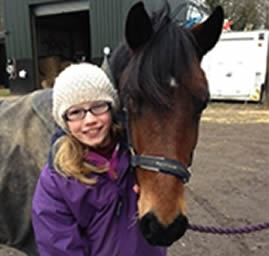 One-eyed rescue pony Molly on winning streak with her 10-year-old rider